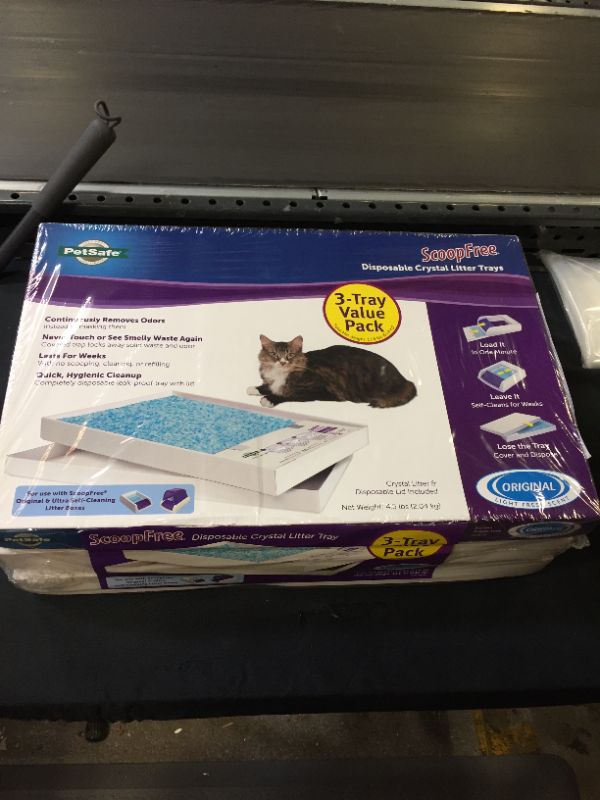 Photo 2 of PetSafe 3 Pack Scoopfree Litter Tray Premium Blue Crystals
