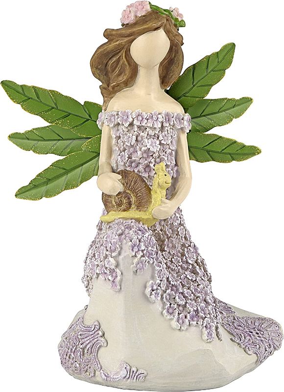 Photo 1 of Tfro & Cile Polyresin Garden Animal Statue Outdoor Fairy Figurine for Home, Garden and Patio - 8.5 Inch Height
