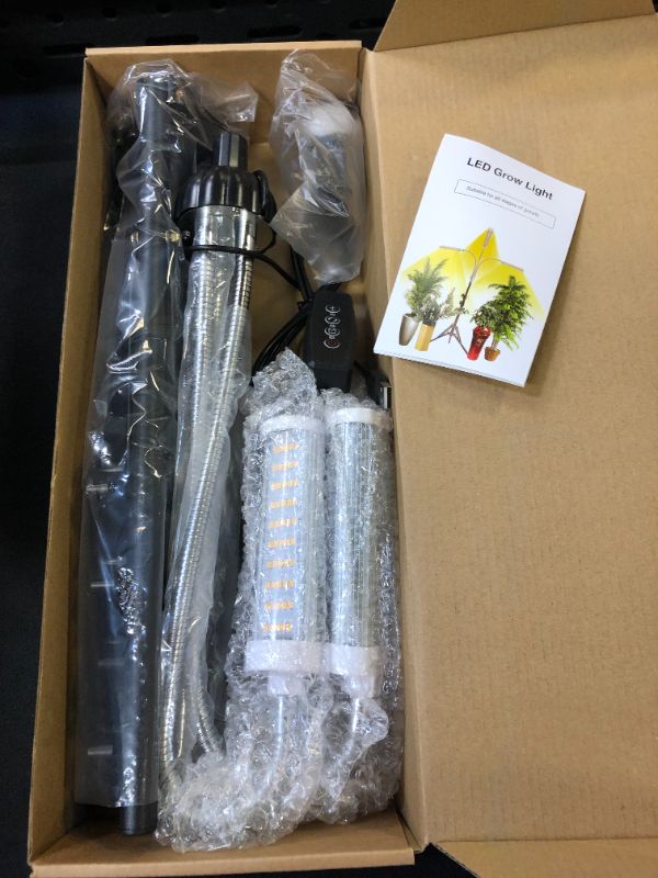 Photo 1 of Plant Grow Lights for Indoor Plants Full Spectrum with Timer for Your Indoor Garden, 150W Auto On/Off Timing Function Led Grow Light, Tripod Stand Adjustable for Succulent Seedling Vegetables
