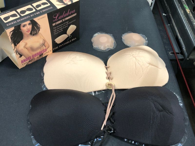 Photo 2 of LALABRA Size D Stickiest Angel Goddess Silicone Adhesive Bra with Adjustable Drawstring
