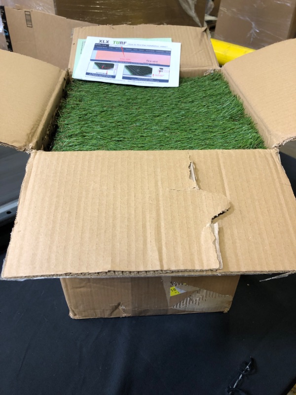 Photo 1 of ARTIFICIAL GRASS SQUARES - 10 PACK - 11 X 11 INCHES 