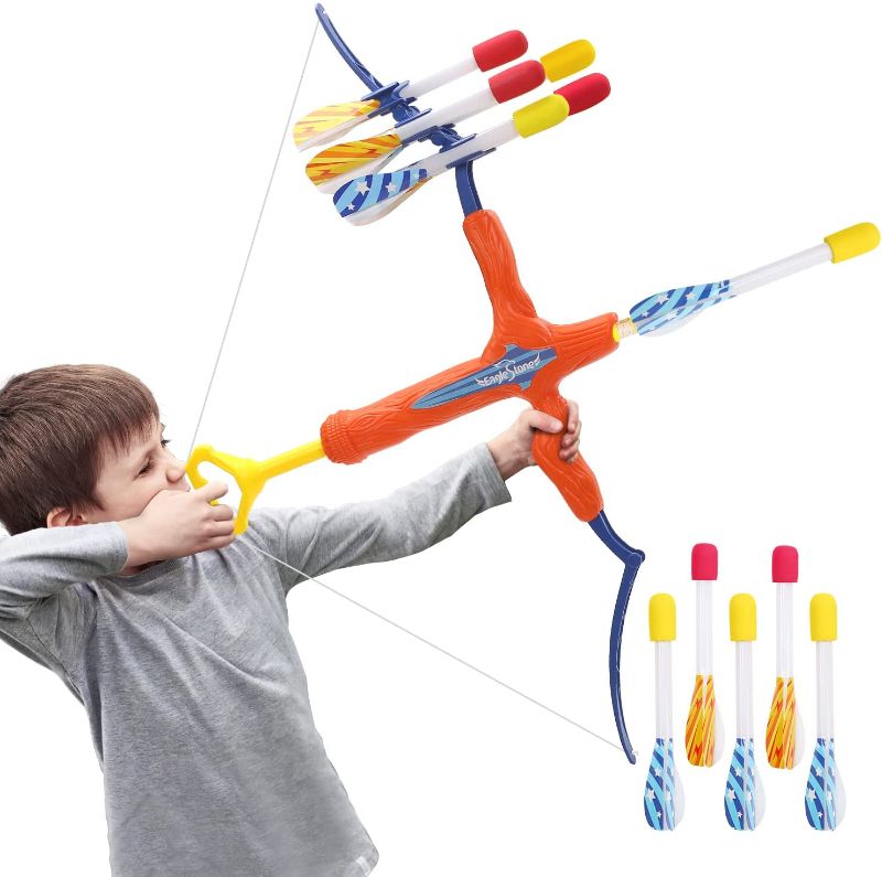 Photo 1 of Eaglestone Bow and Arrow for Kids 8-12, Outdoor Kids Toy Foam Youth Bow Set, Archery Set w/ 6 Arrows, Outside Games for Teens, Christmas Birthday Gift for Boys and Girls
