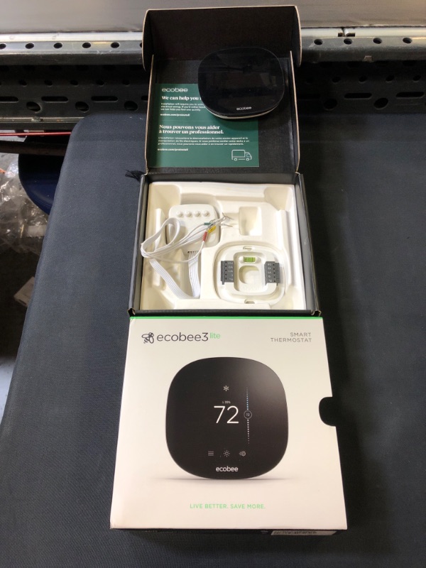 Photo 2 of Ecobee3 Lite SmartThermostat, Black
