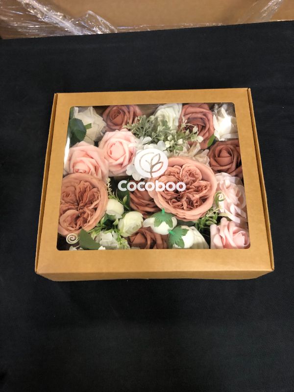 Photo 1 of COCOBOO Artificial Flowers Combo Silk Flowers Heads for DIY Wedding Bridal Bouquet Centerpieces Arrangements (Dusty Rose)
