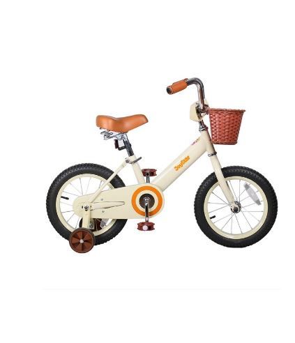 Photo 1 of Joystar Vintage 16In Ages 4 to 7 Kids Training Wheel Bike w/ Basket, Ivory
