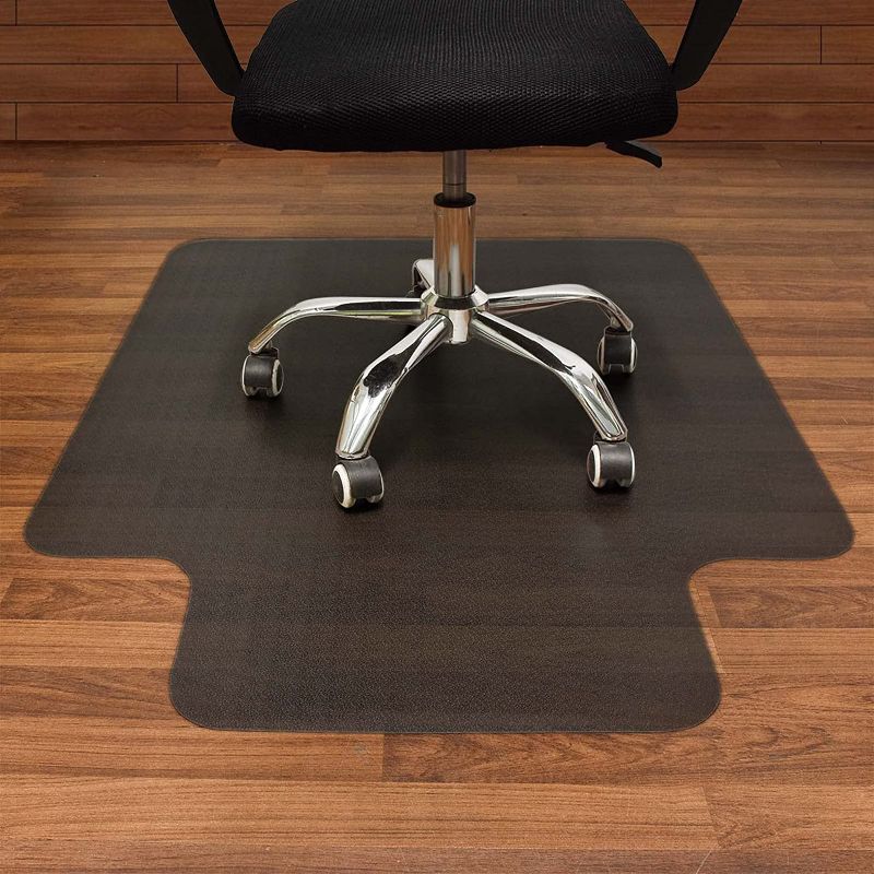 Photo 1 of AiBOB Office Chair Mat for Hardwood Floors, 36 X 48 in, Heavy Duty Floor Mats for Computer Desk, Easy Glide for Chairs, Flat Without Curling
