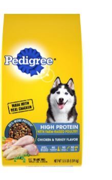 Photo 1 of 4-- Pedigree High Protein Chicken & Turkey Flavor Adult Dry Dog Food
