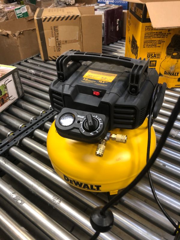 Photo 3 of DEWALT Pancake Air Compressor, 6 Gallon, 165 PSI (DWFP55126)
