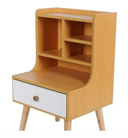 Photo 1 of bedside table Simple modern bedside table bedroom Wooden storage cabinet Abilityshop wooden locker sets
