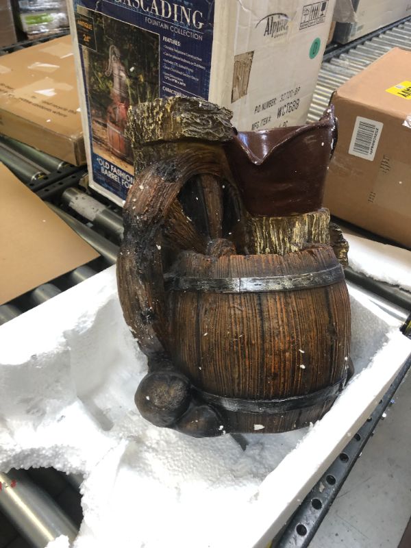 Photo 1 of Alpine Old Fashion Pump Barrel Fountain - 24 inch