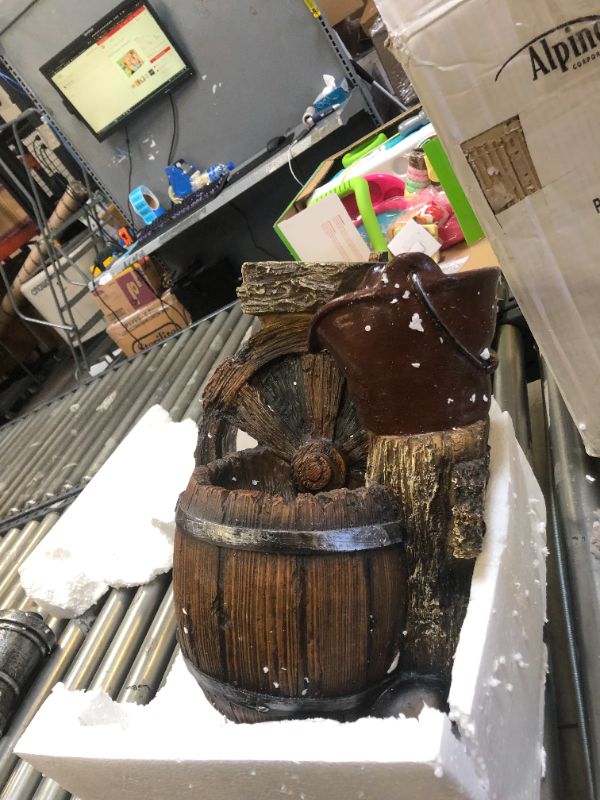 Photo 1 of Alpine Old Fashion Pump Barrel Fountain - 24 inch