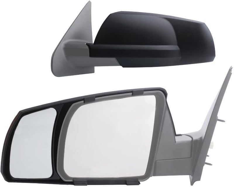 Photo 1 of Fit System 81300 Snap-on Black Towing Mirror for Toyota Tundra/Sequoia - Pair
