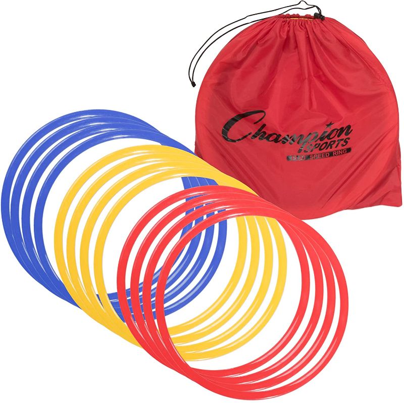 Photo 1 of Champion Sports Speed Ring Set Yellow, One Size
