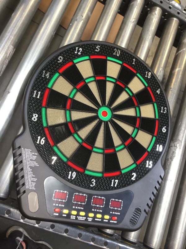 Photo 3 of Biange Electronic Dart Board, Digital Soft Tip Dart Boards, Dartboard Set 13.5” Target Area, 27 Games and 243 Variants