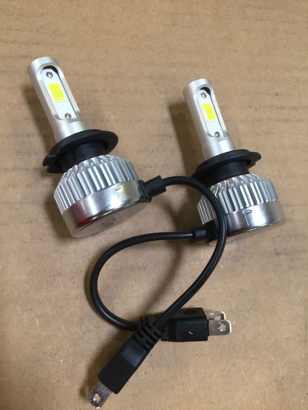 Photo 1 of 2 pack H7 4300K Warm White LED Headlight Bulbs