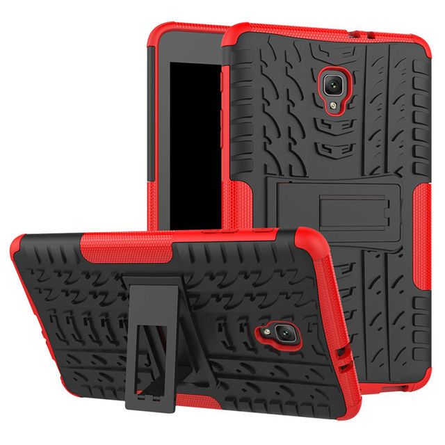 Photo 1 of 3 pack red Samsung Galaxy Tab A A2S 8.0 T380 T385 8 inch tablet case Cover Heavy Duty 2 in 1 Hybrid Rugged Durable Shockproof Rubber