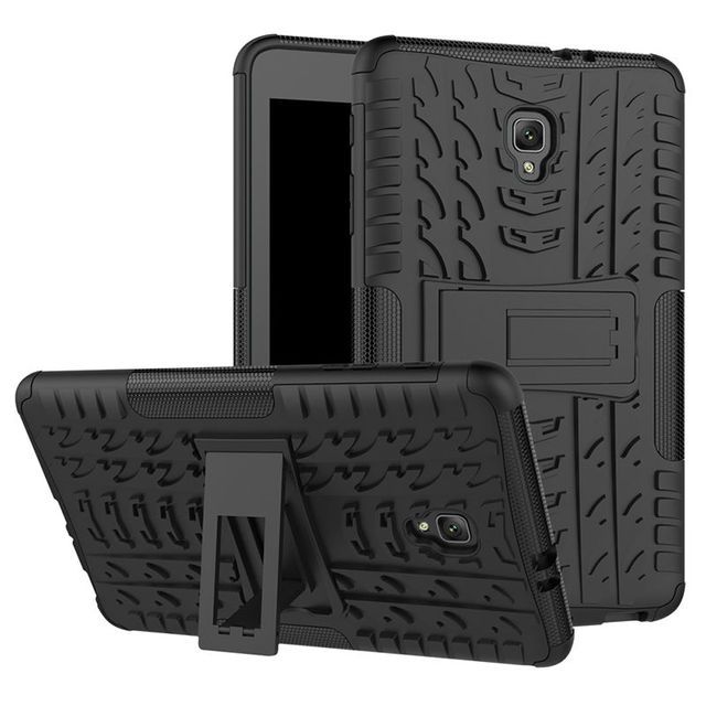 Photo 1 of 2 pack black Samsung Galaxy Tab A A2S 8.0 T380 T385 8 inch tablet case Cover Heavy Duty 2 in 1 Hybrid Rugged Durable Shockproof Rubber