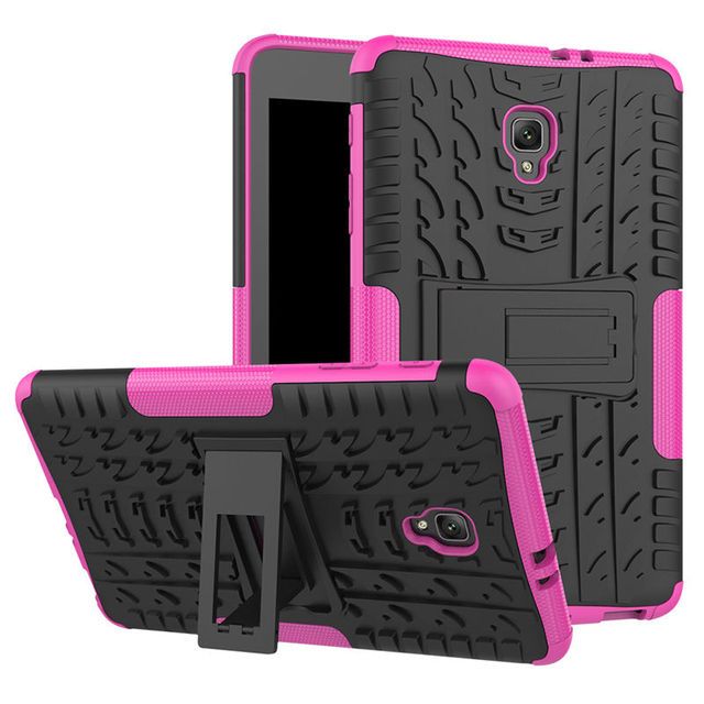 Photo 1 of 2 pack pink Samsung Galaxy Tab A A2S 8.0 T380 T385 8 inch tablet case Cover Heavy Duty 2 in 1 Hybrid Rugged Durable Shockproof Rubber