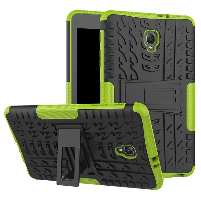 Photo 1 of 2 pack yellow/green Samsung Galaxy Tab A A2S 8.0 T380 T385 8 inch tablet case Cover Heavy Duty 2 in 1 Hybrid Rugged Durable Shockproof Rubber