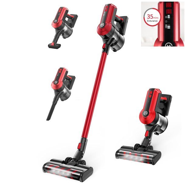 Photo 1 of MOOSOO Cordless Vacuum Cleaner Powerful Stick Vacuum with Soft Roller for Carpet
