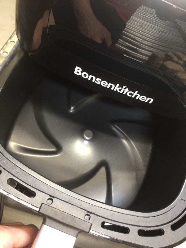 Photo 4 of Bonsenkitchen Air Fryer, 6 Quart Digital Air Fryer Electric Hot Airfryer Oven Oilless Cooker with LCD Screen and Nonstick Frying Pot, ETL/UL Certified 1700W, Dishwasher Safe, BPA-Free, Black
