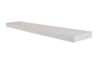 Photo 1 of 48" Slim Low Profile Floating Wall Shelf White - Inplace

