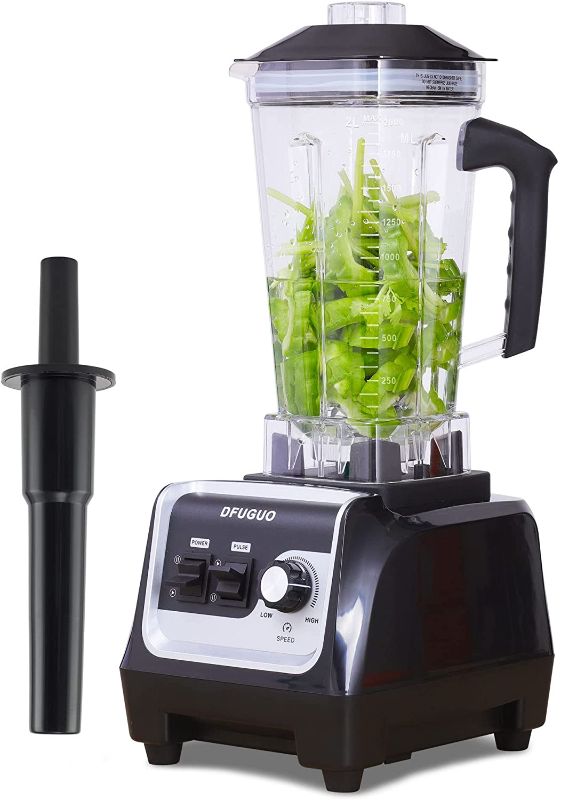 Photo 1 of Professional Blender, Countertop Blender for Kitchen with Max 1800-Watt and Variable Speed for Smoothies, Ice and Frozen Fruit, Self-Cleaning 64 oz Container(Black)
