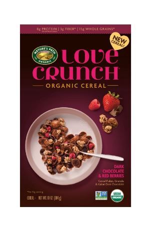 Photo 1 of 6-- Nature's Path Organic, Love Crunch Organic Cereal, Dark Chocolate and Red Berries, 10 oz  may 24 2022 
