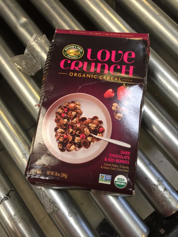 Photo 3 of 6-- Nature's Path Organic, Love Crunch Organic Cereal, Dark Chocolate and Red Berries, 10 oz  may 24 2022 
