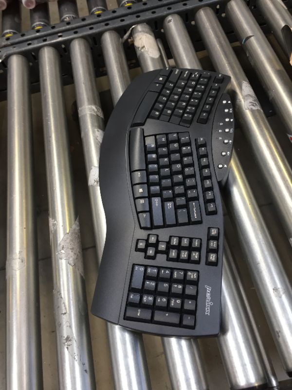 Photo 2 of Perixx Black Bluetooth Periboard-612 Wireless Dual Mode Ergonomic Split Keyboard
