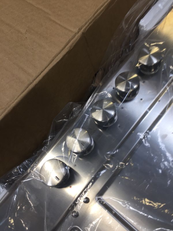 Photo 4 of thermomate Gas Cooktop, 30 Inch Built In Gas Rangetop with 5 High Efficiency Burners, NG/LPG Convertible Stainless Steel Gas Stove Top with Thermocouple Protection, 120V AC
