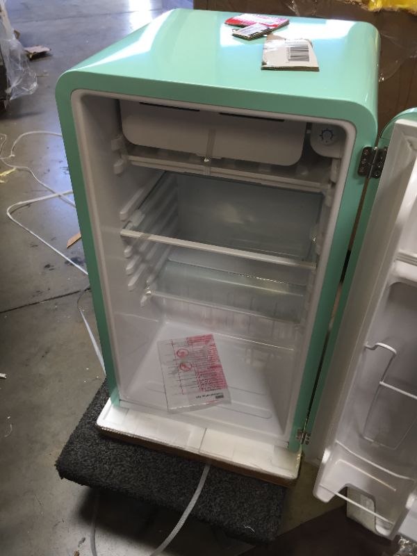 Photo 5 of Frigidaire Retro 3.2 CU. ft. Compact Refrigerator - Mint, EFR372, Mint
