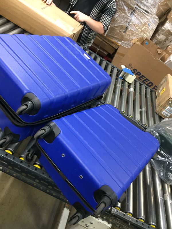 Photo 3 of 2 piece luggage set blue 27" and 23"