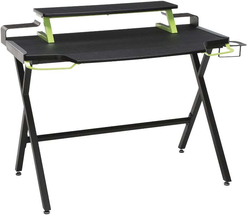Photo 1 of RESPAWN RSP-1000 Gaming Computer Desk, 23.625" D x 42" W x 34.625" H, Green
