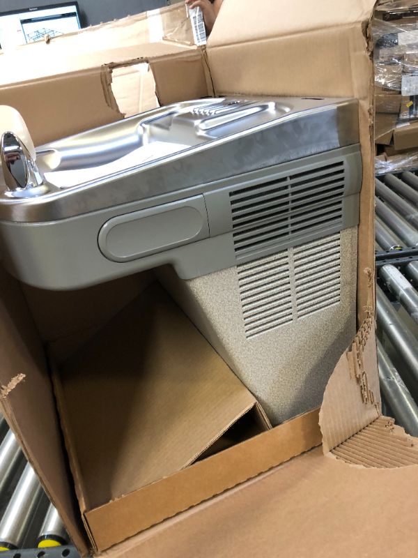 Photo 1 of Elkay EZS8WSLK EZH2O Bottle Filling Station with Single ADA Cooler, Non-Filtered 8 GPH, 46.30 x 18.30 x 19.00 inches, Light Gray Granite BOX 1 OF 2      -------------MISSING BOX 2 OF 2
