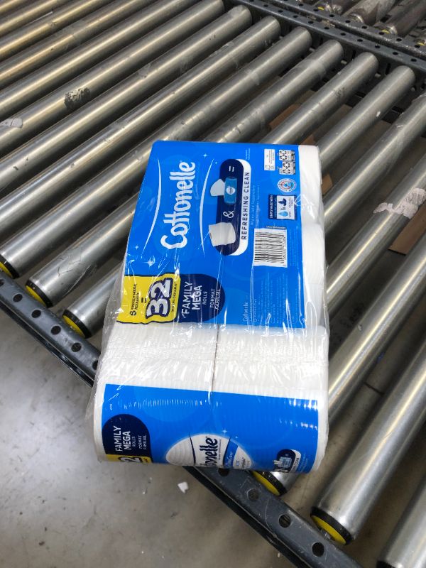 Photo 2 of Cottonelle Ultra Clean Toilet Paper with Active CleaningRipples Texture, Strong Bath Tissue, 6 Family Mega Rolls (6 Family Mega Rolls = 33 Regular Rolls), 388 Sheets per Roll (Packaging May Vary)
