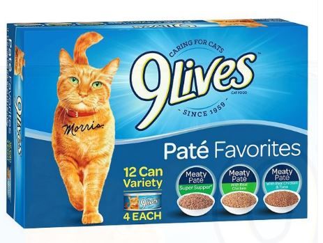 Photo 1 of 9Lives Paté Favorites Chicken & Tuna Wet Cat Food - 5.5oz/12ct Variety Pack


