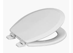Photo 1 of centoco round toilet seat dsazam700-001 white DOES NOT COME WITH HARDWARE 
