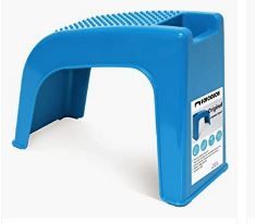Photo 1 of 3--eoicceoh shower stool shower foot rest beauty foot rest PEDICURE FOOT REST  BLUE