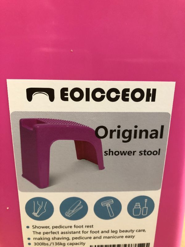 Photo 1 of 3--eoicceoh shower stool shower foot rest beauty foot rest PEDICURE FOOT REST  PINK 
