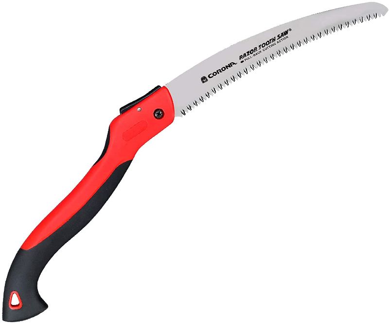 Photo 1 of Corona Tools 10-Inch RazorTOOTH Folding Saw | Pruning Saw Designed for Single-Hand Use | Curved Blade Hand Saw | Cuts Branches Up to 6" in Diameter | RS 7265D