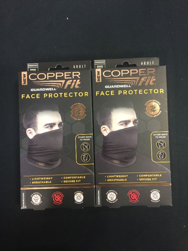 Photo 2 of 2 PACK - CFGW2PKGY Guardwell Face Protector, Thermal Protection, Gray - Quantity 333