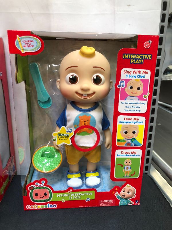 Photo 1 of CoComelon Deluxe Interactive JJ Doll Plush

