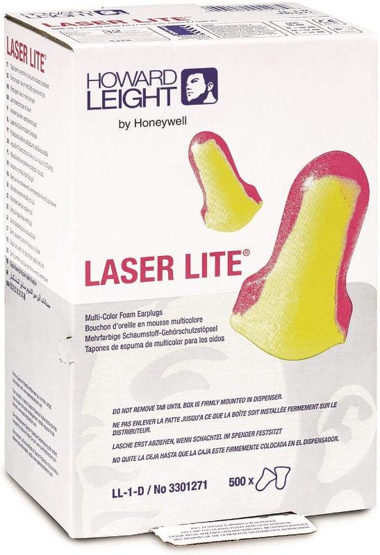Photo 1 of 50 Pairs Howard Leight LL-1 Laser Lite Uncorded Ear Plugs in Polybag NRR 32 - Individually packed in Pairs in sealed plastic bag
