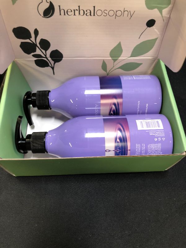 Photo 3 of 2 x 16.9 Fl Oz Biotin & Collagen Shampoo & Conditioner Set, Hair Growth Thickening Shampoo & Conditioner Set, Repair Dry, Damaged Thinning Hair, Infused with Vitamin B7 & Argan Oil, Free of Sulfate, Parabens and Gluten
