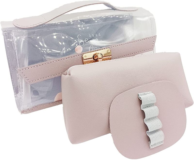 Photo 1 of  Clear Cosmetic Bag, 3 Pcs Waterproof PVC Toiletry Carry Pouch Portable Makeup Bag Organizer Bag Set for Travel, Office, Party, Anniversary Birthday Gift Present for Woman