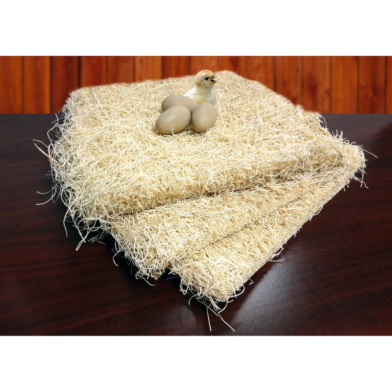 Photo 1 of Precision Pet by Petmate Excelsior Nesting Pads Chicken Bedding - 13x13 Inches,10 Count 