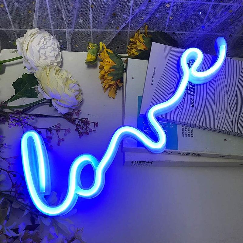 Photo 1 of 3 PACK - iceagle Love Neon Signs for Wall Decor,USB or Battery Decor Light,Neon Light for Bedroom,LED Neon Decorative Lights for Christmas,Party,Girls Living Room(Blue)
STOCK PHOTO MAY VARY 