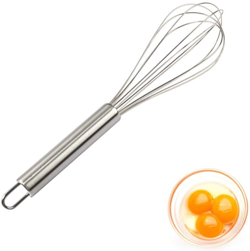Photo 1 of 3 PACK - ZUER Whisk for Cooking,10 Inch Steel Wire Whisk,Use for Cooking, Blending, Whisking, Beating, Stirring