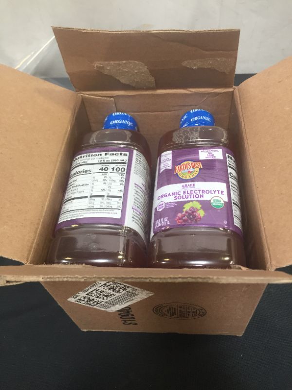 Photo 2 of Earth's Best Organic Toddler Electrolyte Solution, Concord Grape, 1 Liter (Pack of 4)
EXP AUG 2022